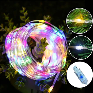 Pisca Pisca Colorido Árvore Natal Decoração Usb Rgb 100 200 Leds Led 20M 10M Prova D'Agua Interno