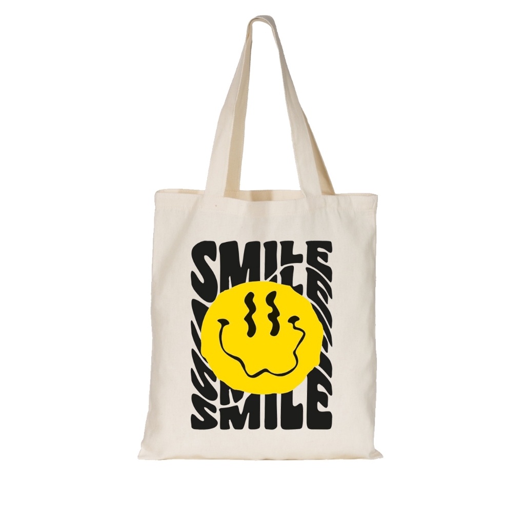Bolsa Sacola Ecobag Algodão Smile