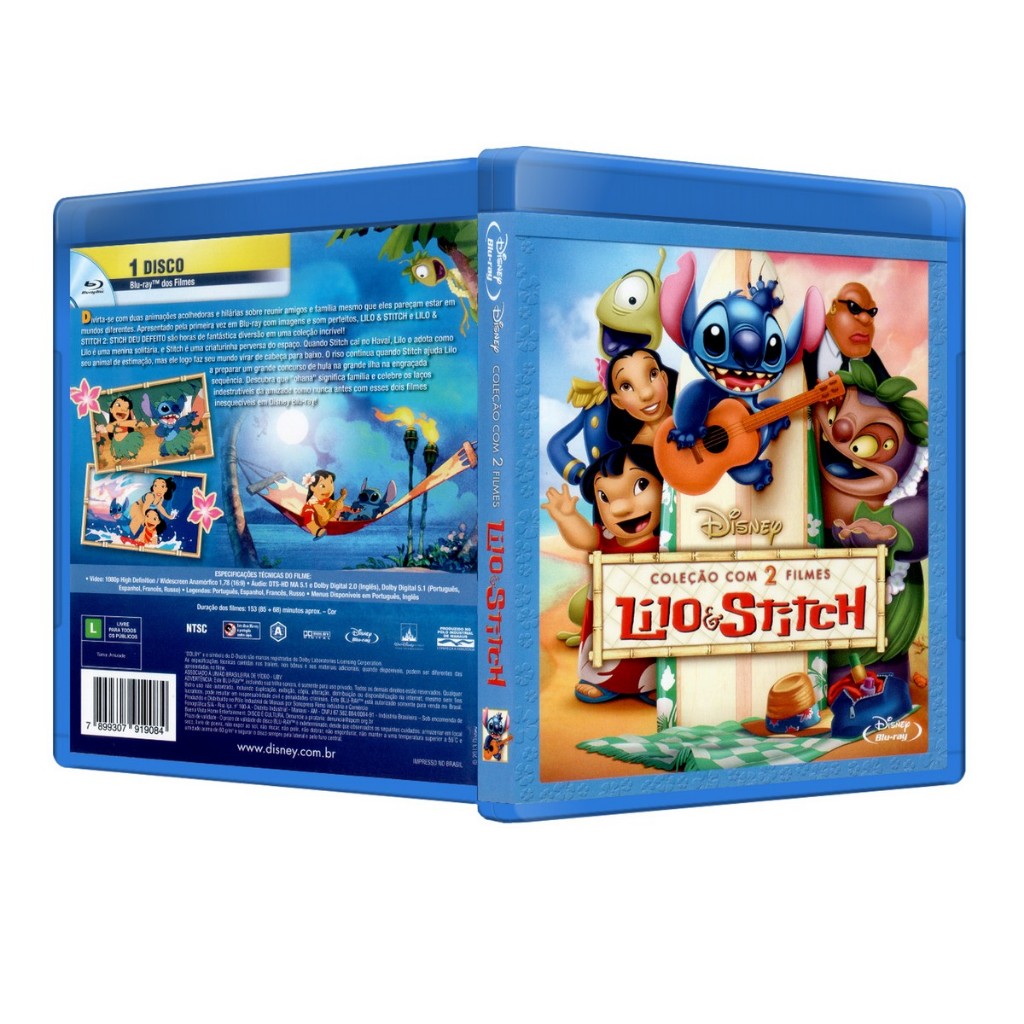 Blu-ray: Lilo e Stitch - Coleção 2 Filmes DUB/LEG [PERSONALIZADO] | Shopee  Brasil