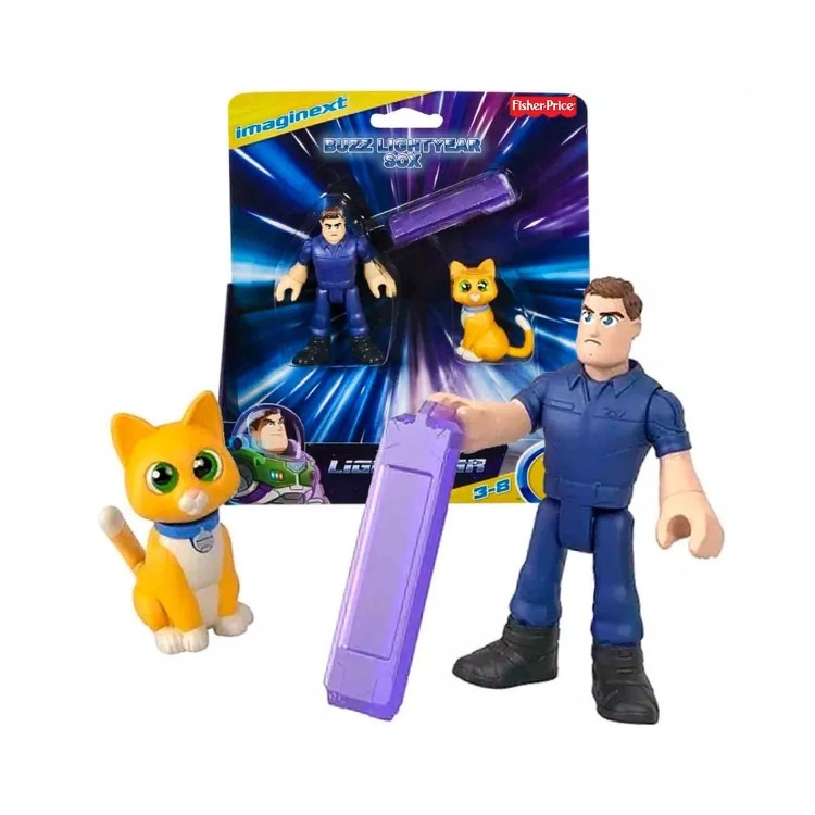 Imaginext Mini Bonecos Buzz Lightyear E Gato Sox Mattel Shopee Brasil