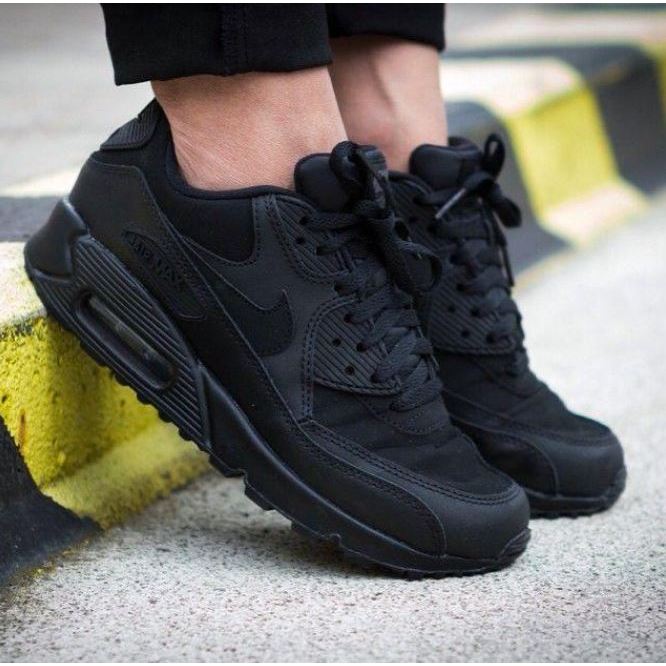 Air max 90 preto hot sale camurça