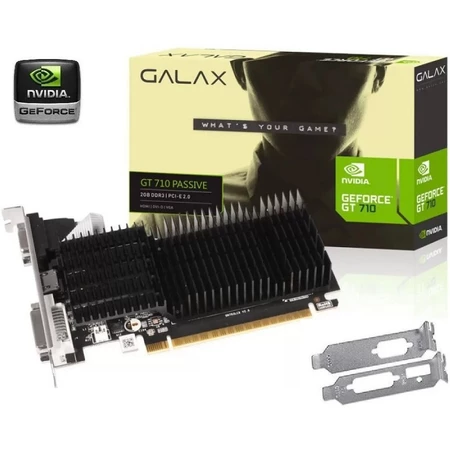 Placa Video Nvidia Geforce Gt 710 1gb DDR3 Hdmi Multiview para até 3 monitores Espelho Low Profile Perfil Baixo