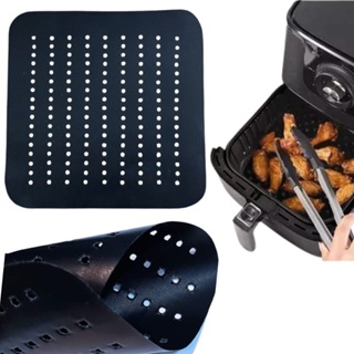 Tapete manta/folha de teflon Grande 26cm X 26cm para fritadeira Airfryer Philco Jumbo 8,1 Litros