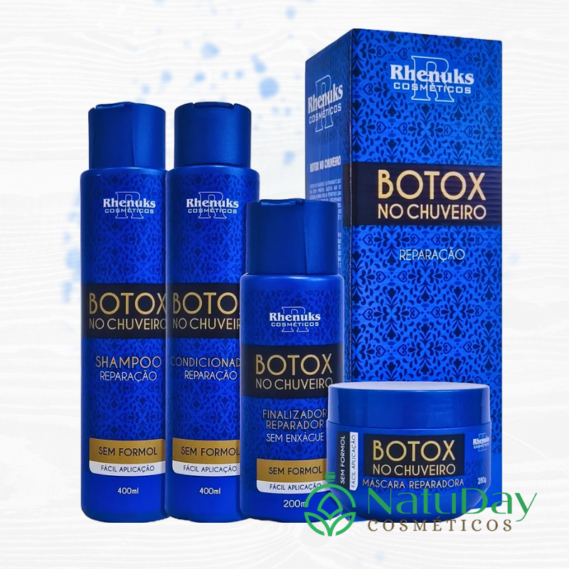 Kit Capilar Botox no Chuveiro - Com 4 Itens - Rhenuks Cosméticos