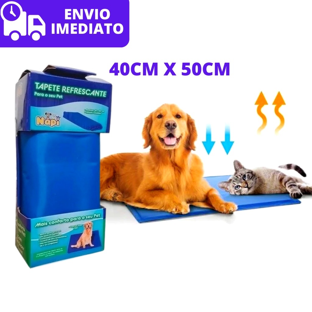 Tapete Gelado Refrescante Para Cachorro Gato Pet - 50cm x 65cm