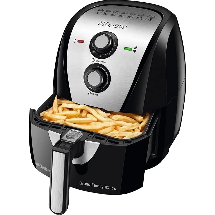 Fritadeira elétrica sem óleo Air Fryer 12L 1.800 Watts - Oven Fry