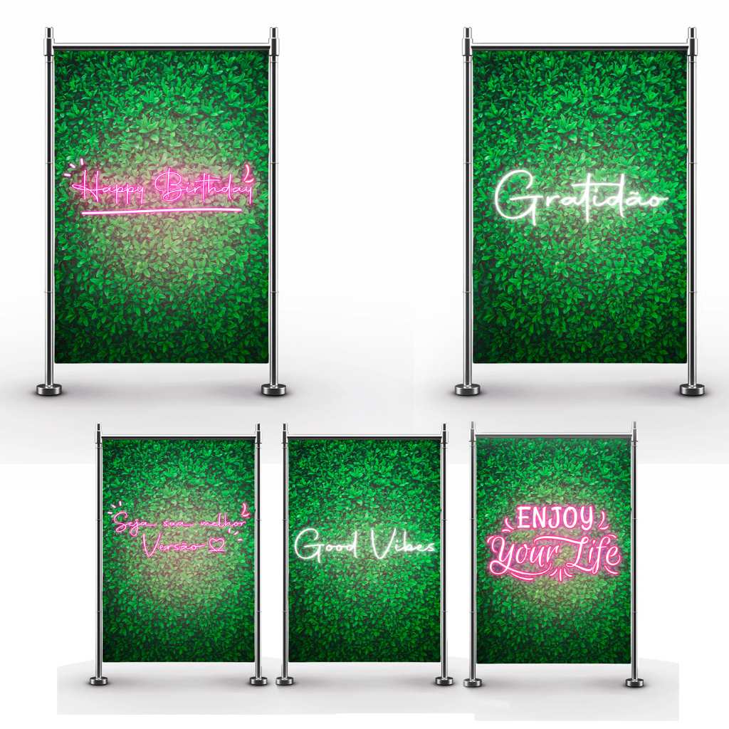 Painel Retangular Instagramável Sublimado 2,2x1,5 Mt Fotos | Shopee Brasil
