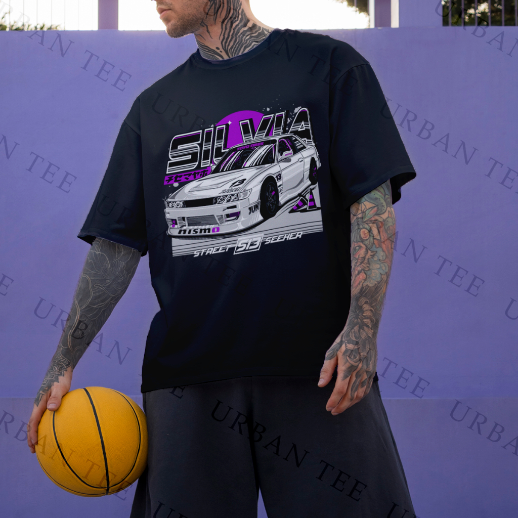 Camiseta Basica Algodao Nissan Silvia Street Seeker S13 Skyline Nissan Vintage Unissex