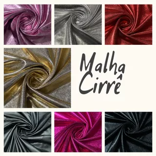 Tecido Malha Cirrê Lisa (1m x 1,50m) 100% poliéster