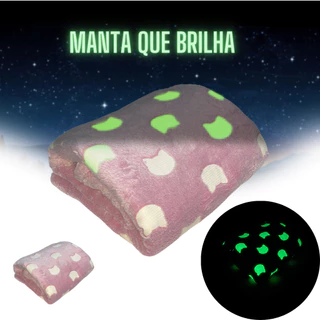 Cobertor Manta infantil Brilha no Escuro Varias Estampas 1,80x2,00 Mt