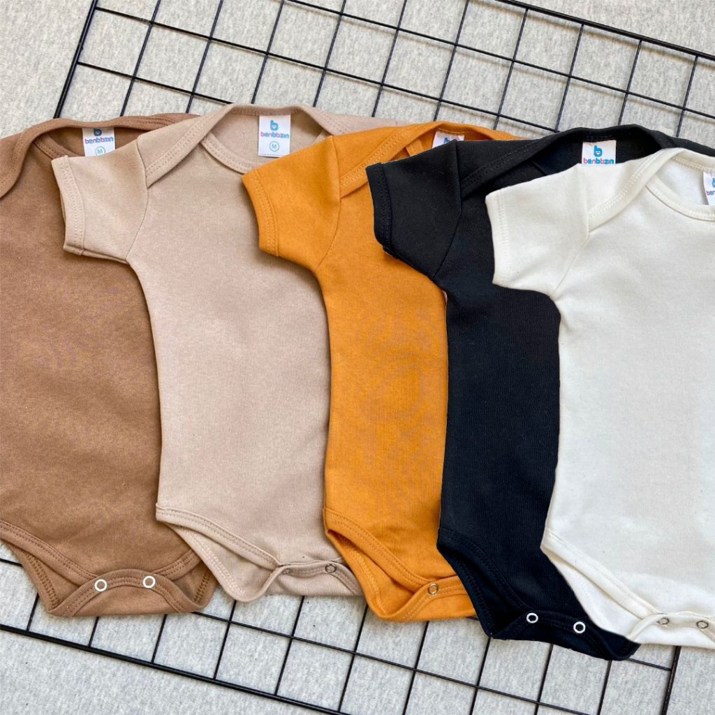 Body Infantil 100% Algodão - Pack Com 5 Unidades Para Bebês