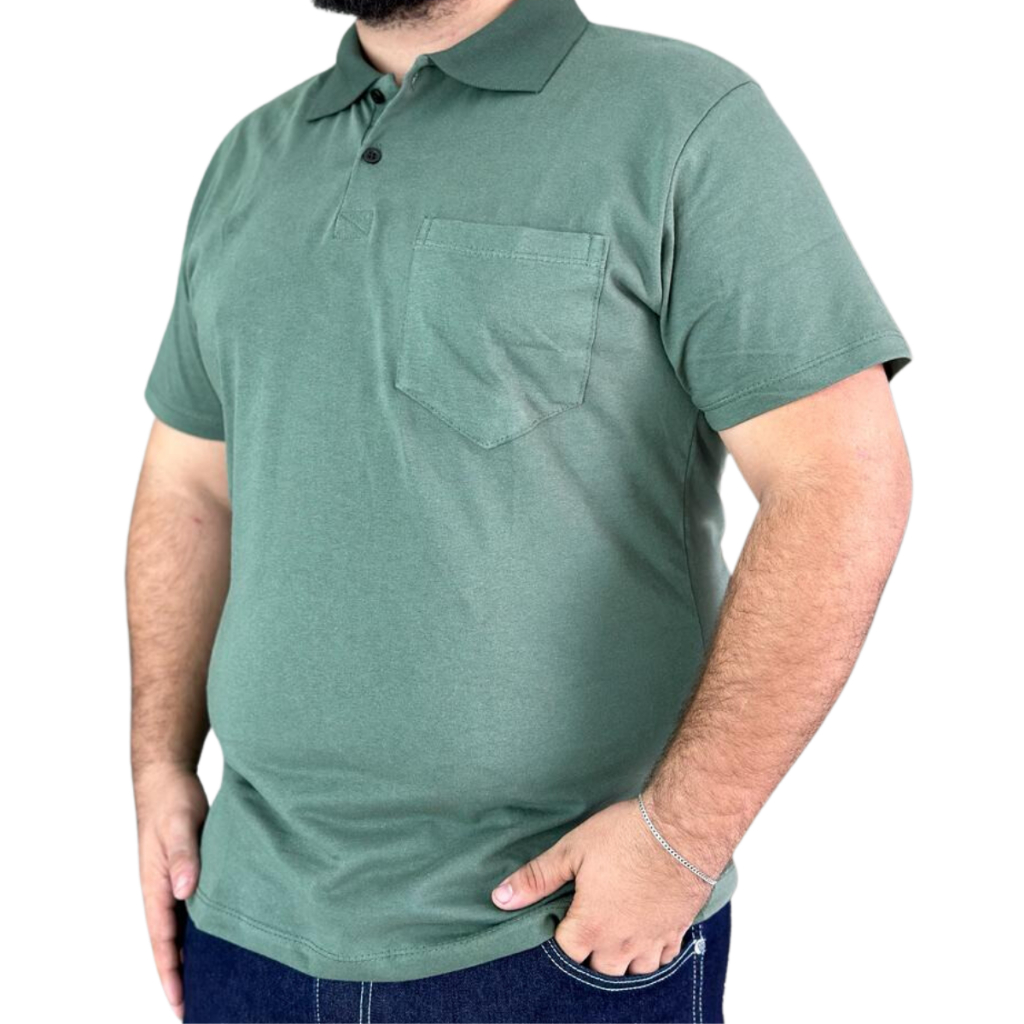 Camiseta Gola Polo Masculina Estilo Casual Confortável G1 G2 G3 G4 PLUS SIZE