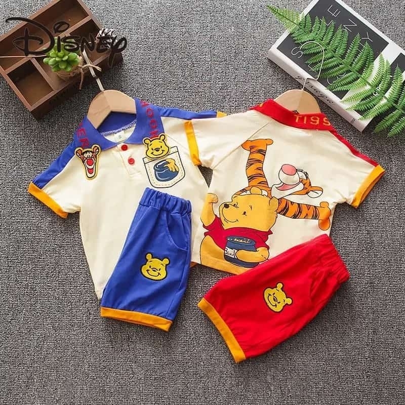 Conjunto infantil menino ursinho pooh e tigrão estiloso 1 a 4 anos ...