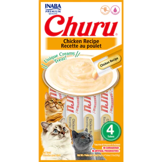 Patê Churu para Gatos Sabor Frango 4 Sachês de 56g