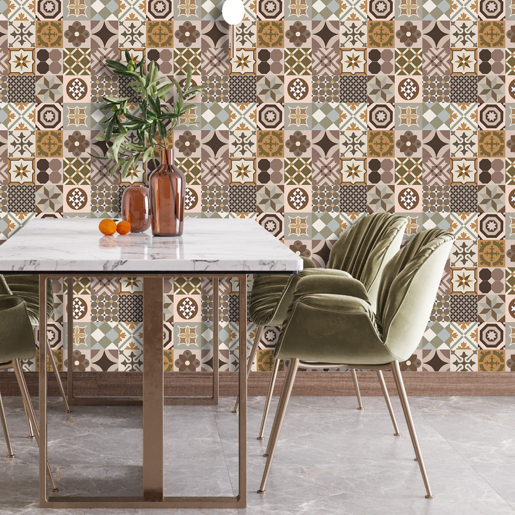 Papel De Parede Para Cozinha E Azulejo Vinilico | Shopee Brasil
