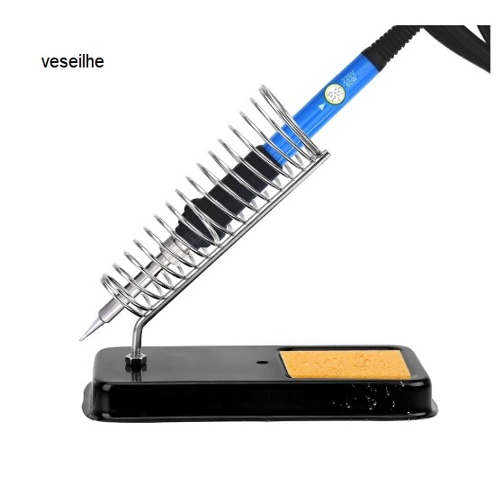 Suporte para Ferro de Solda com esponja de limpeza resistente