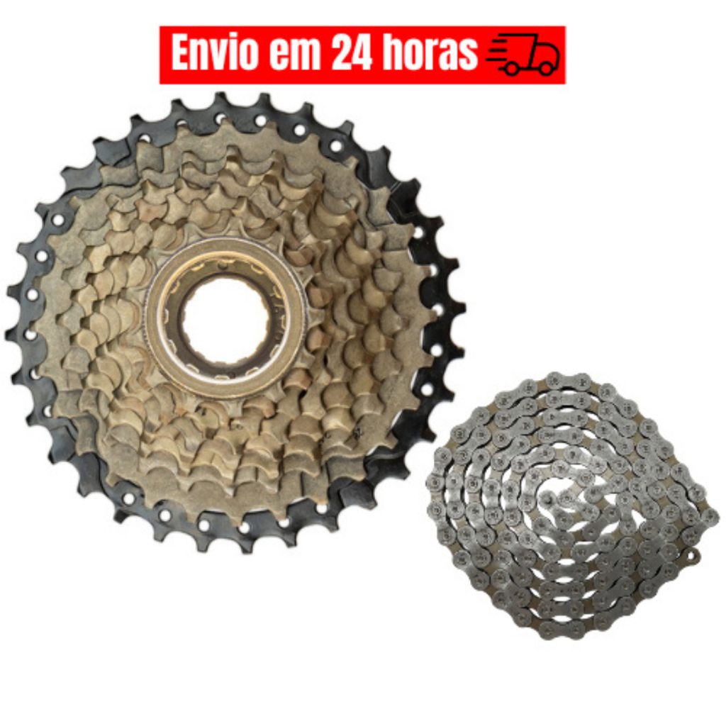 Roda Livre Bike Catraca Com Rosca 9v Corrente Indexada Bicicleta 27v