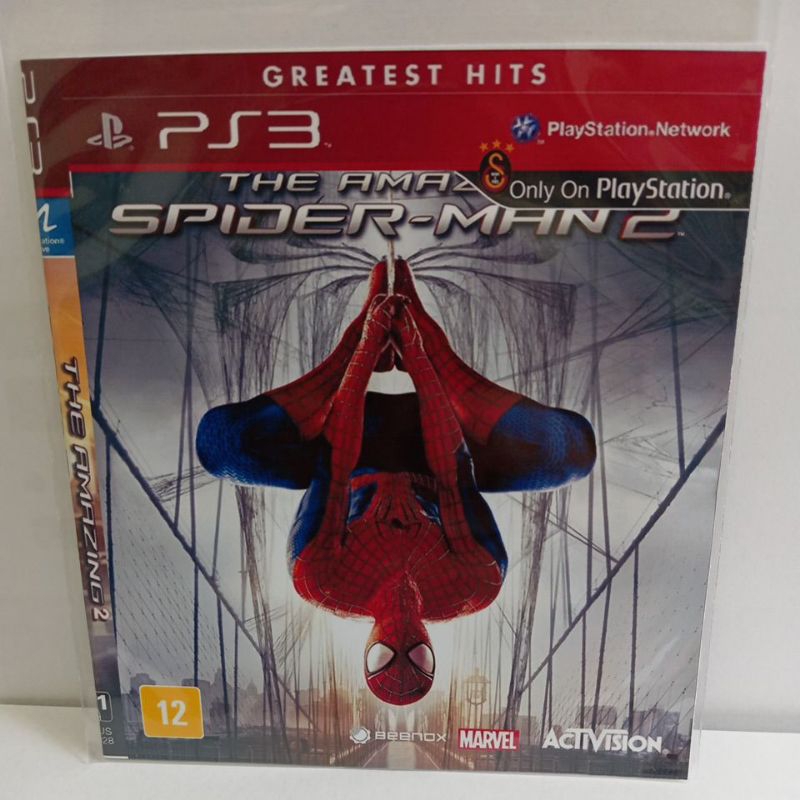 ps3 Spider man the amazing 2 raridade novo copia só pega em vídeo game destravado