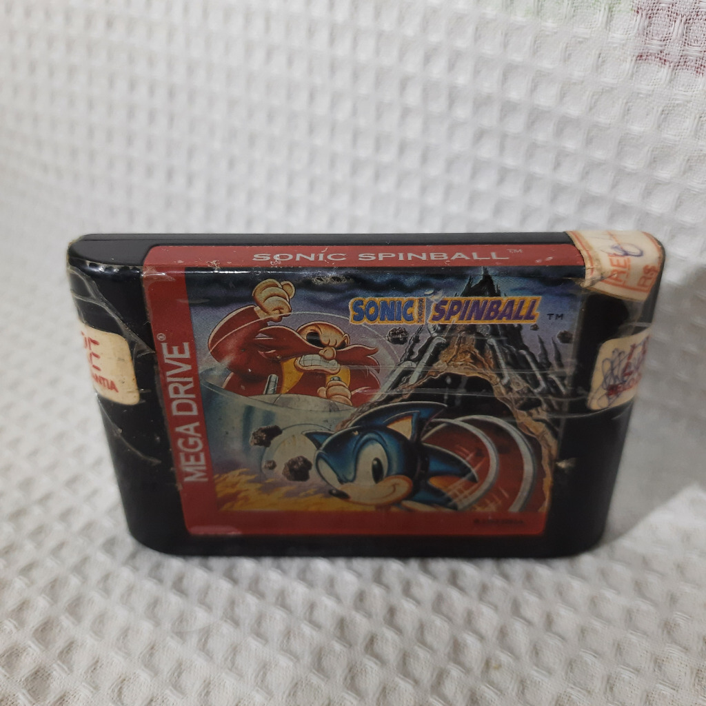 JOGO MEGA DRIVE SONIC SPINBALL ORIGINAL | Shopee Brasil