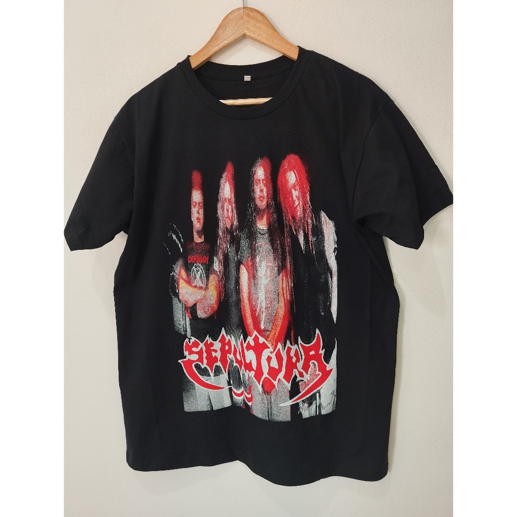 Camisa de Rock Sepultura Camiseta de Banda Thash Metal Vintage - Linha Premium