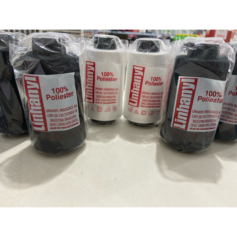 Kit 4 Linhas para Costura Linhanyl 5000J Rrta/Overlock/Galoneira 100% ...