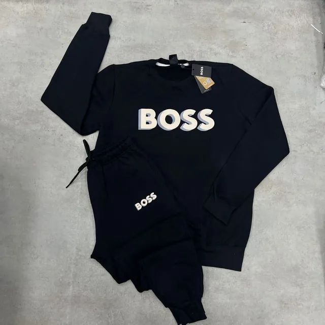 Conjunto Moletom Masculino Boss/chefe Tracksuit Abrigo+calça | Shopee ...