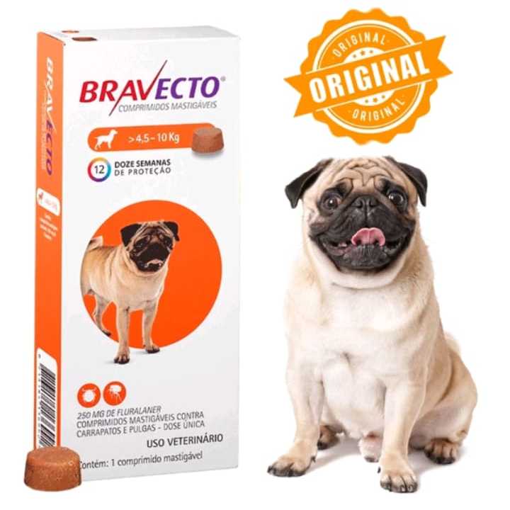 Antipulgas E Carrapatos Bravecto 4,5 A 10Kg - msd - Antipulga e