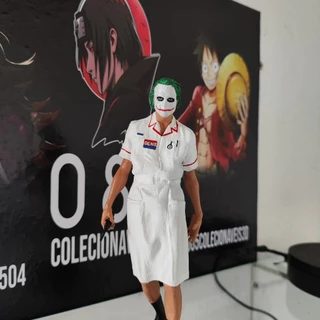 Joker coringa vestido de enfermeira action figure boneco estatueta