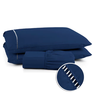 Kit Lencol Padrão Extra Macio 400 Fios 100% Micropercal em Oferta na Shopee