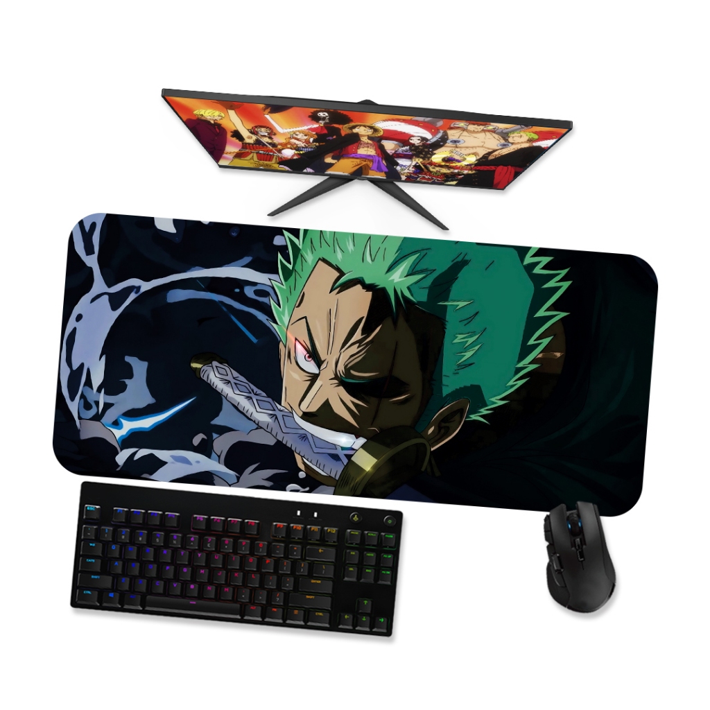 Mousepad ONE PIECE ZORO 3 Speed Costurado Mouse pad Gamer 90x40
