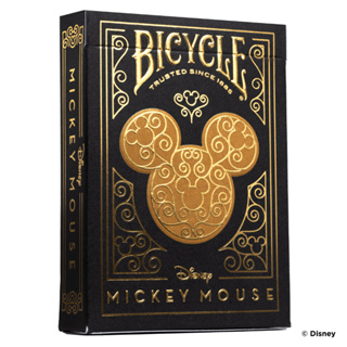 Baralho Premium Bicycle Disney Mickey Mouse Preto E Dourado