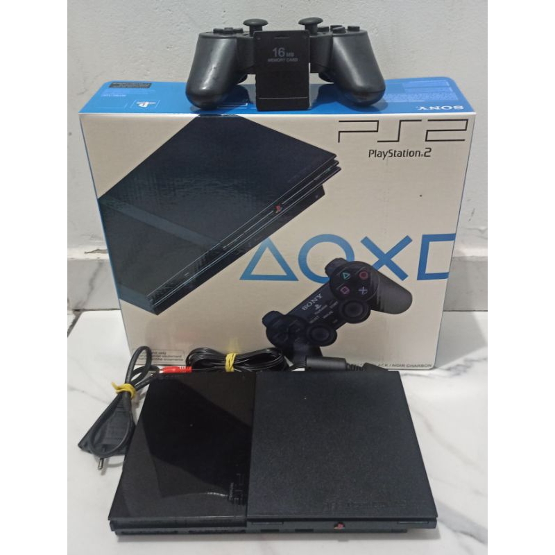 PlayStation 2 slim com OPL na caixa