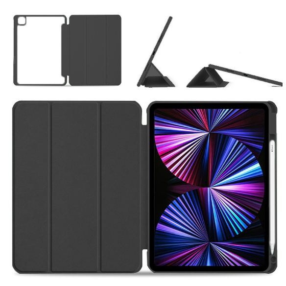 Capa Case Acrílico Magnética Com Suporte Caneta Para iPad pro 12.9 Polegada 2018/2020/2021/2022