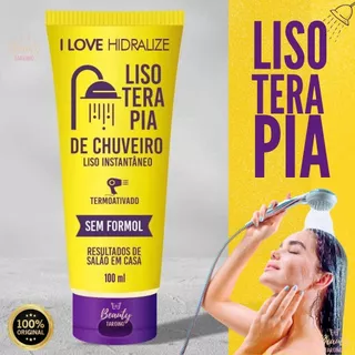 Progressiva Orgânica Sem Formol Lisoterapia de Chuveiro - Hidralize 100 ml - Liso Extremo
