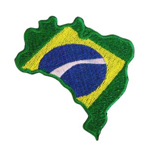 Patch Bordado Brasil 8,5x7,5 cm - Cód.2475