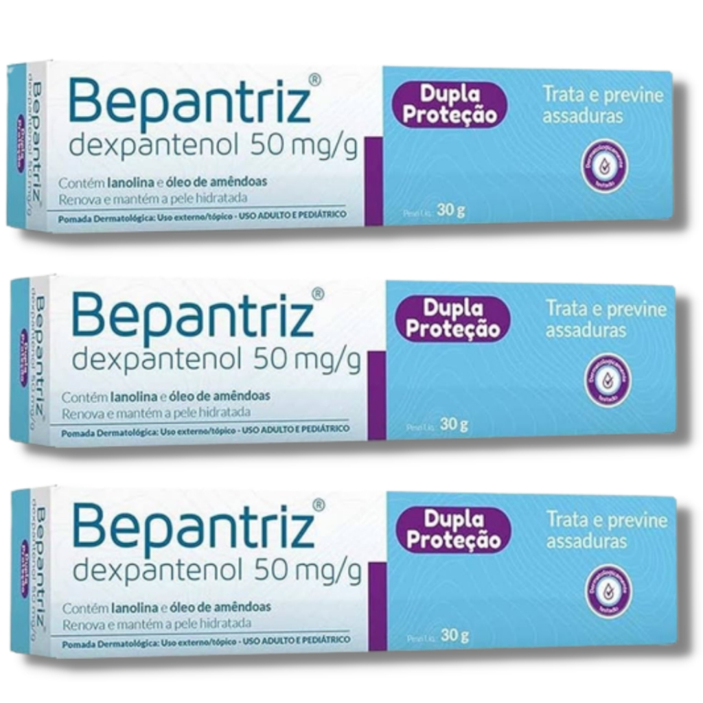Kit C/ 3 Bepantriz Pomada Tratamento De Assaduras | Shopee Brasil