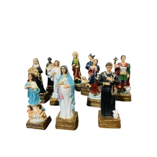 Imagens de Santo de resina nacional miniatura 9 cm