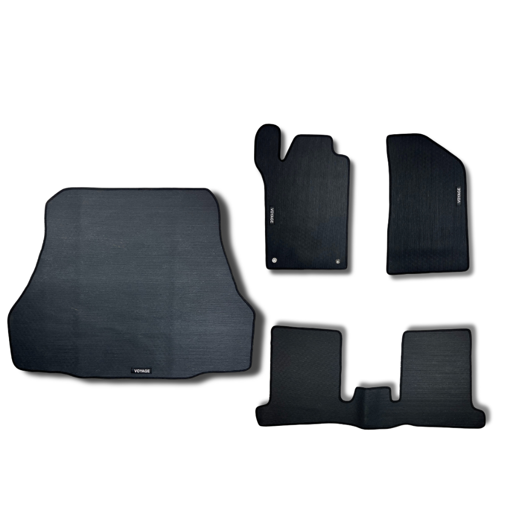 Tapete Borracha Voyage Traseiro Inteiriço Mais Porta Malas Personalizado com Logotipo Encaixe Perfeito 2010 a 2023