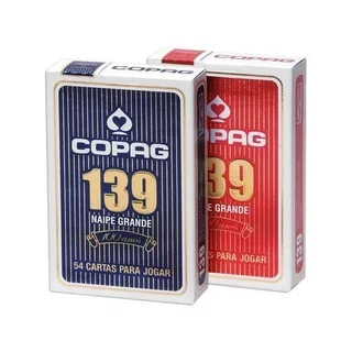 KIT COM 2 BARALHOS PARA JOGO 139 COPAG COM 55 CARTAS