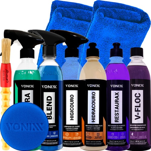 Kit Lavagem Automotiva Completa Profissional Produtos Vonixx