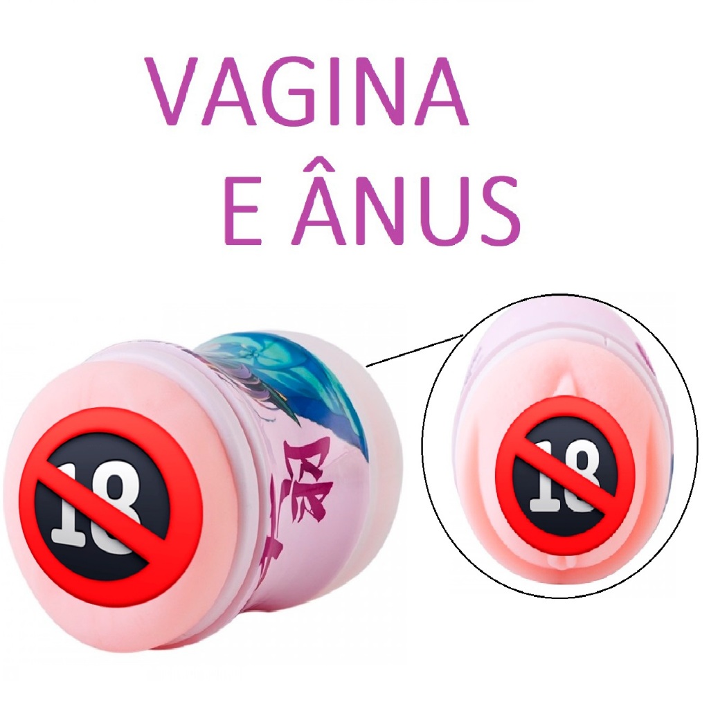 MASTURBADOR MASCULINO VAGINA ÂNUS BRINQUEDOS SEXUAIS 11X6,5 - Faz a Boa!