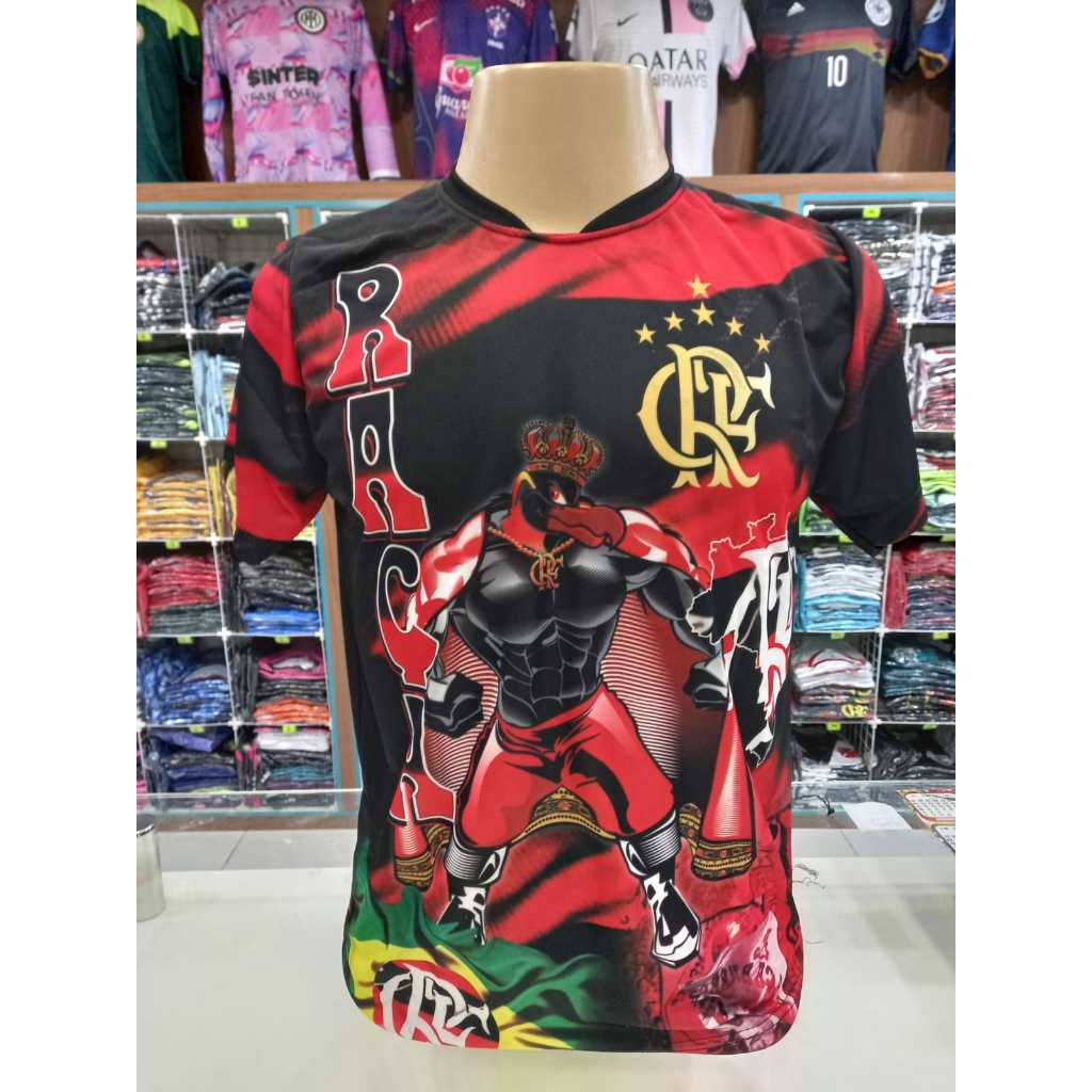 Camiseta de time Flamengo raça rubro negra masculina