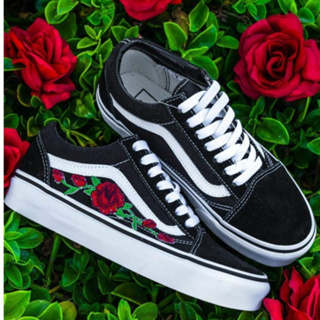 Tenis vans old store skool feminino florido