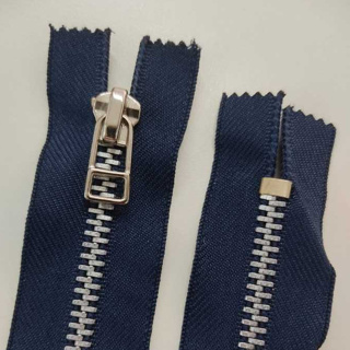 Zíper Metal Fixo Azul Marinho 15cm #5 Coats Corrente