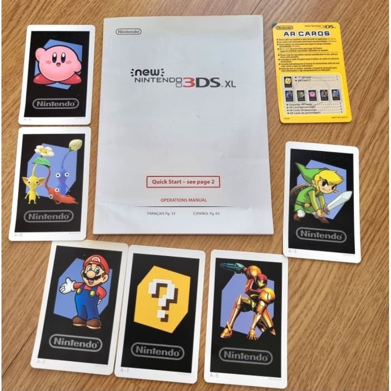 Manual e Ar cards New Nintendo 3ds Xl Shopee Brasil