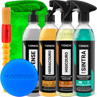Kit Limpa e Hidrata Couro Vonixx + Sintra Fast + Intense e Acessórios