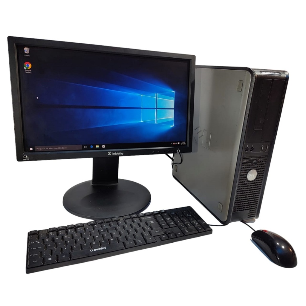 美品☆DELL200 Core 2 Duo 4GB Twin HDD Win10 Computador Dell Intel Core 2 Duo 4gb Ram 250 Hd Monitor 15