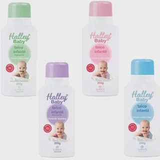Talco Infantil Halley Baby 200g em Oferta na Shopee