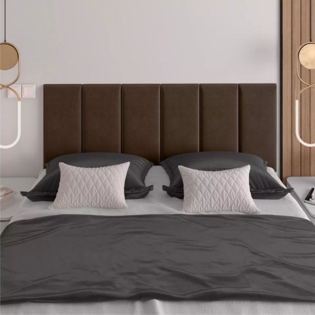 Kit 5 Cabeceiras Estofada Modular Cama Solteiro Padrão Decoração Quarto