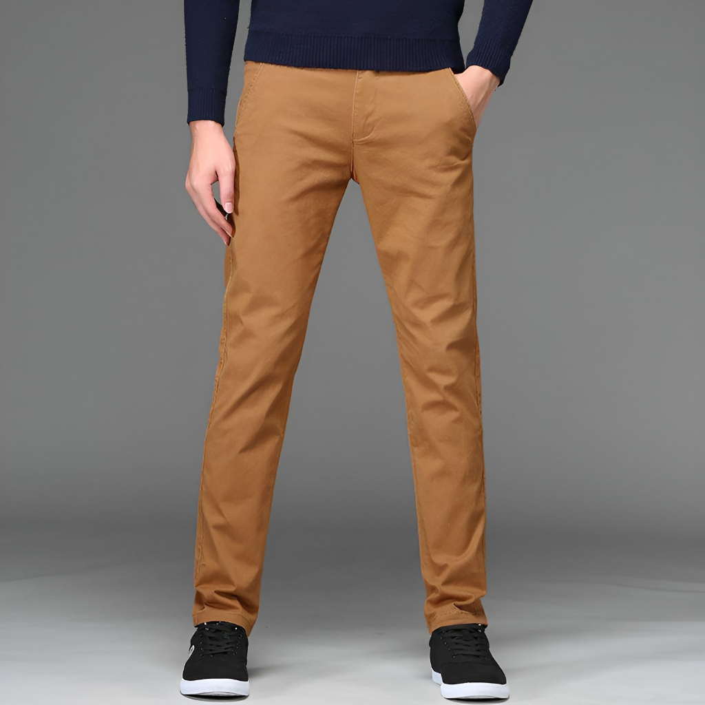 Calça sarja colorida social cor váriada
